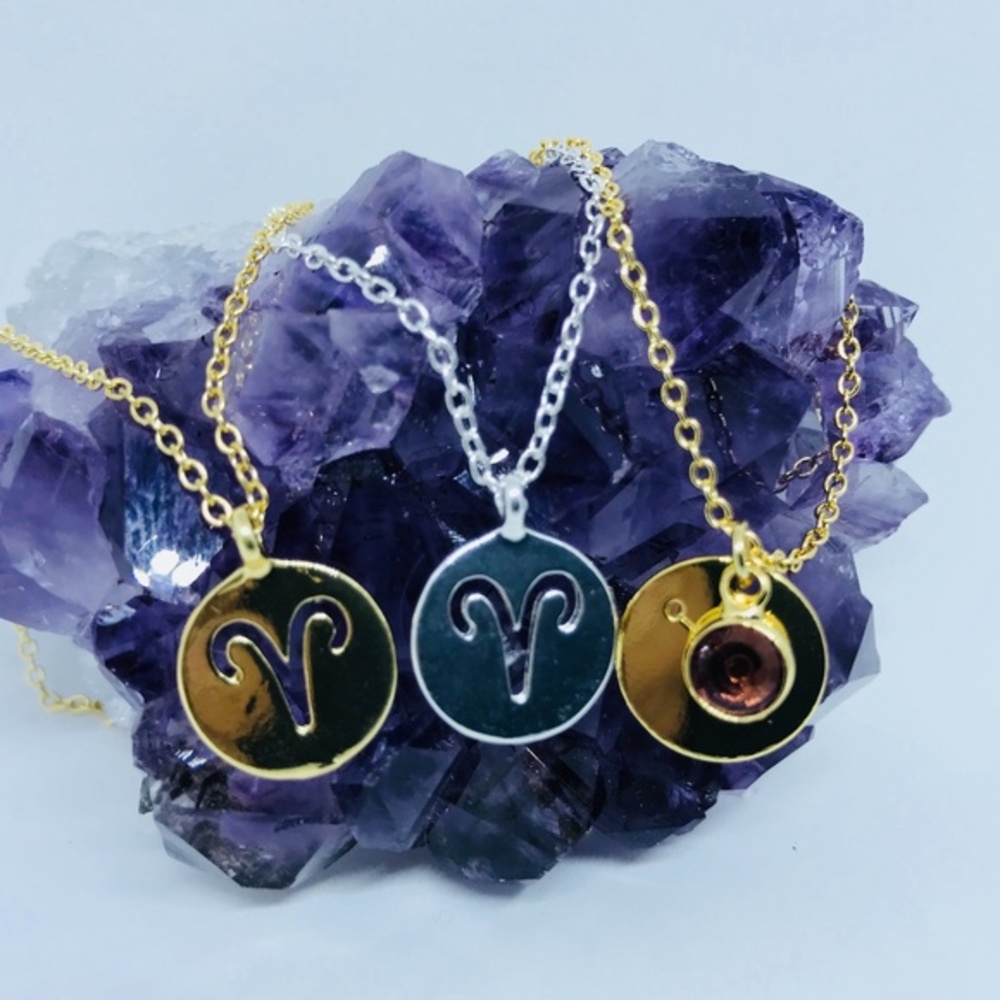 Aries Zodiac Sign Astrology Necklaces